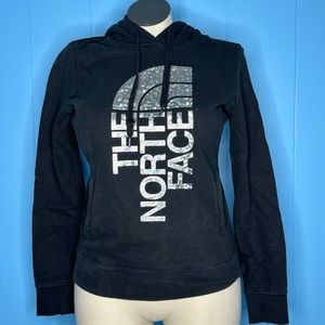 North Face Hoodie Sparkle/Metallic Logo Size Medium